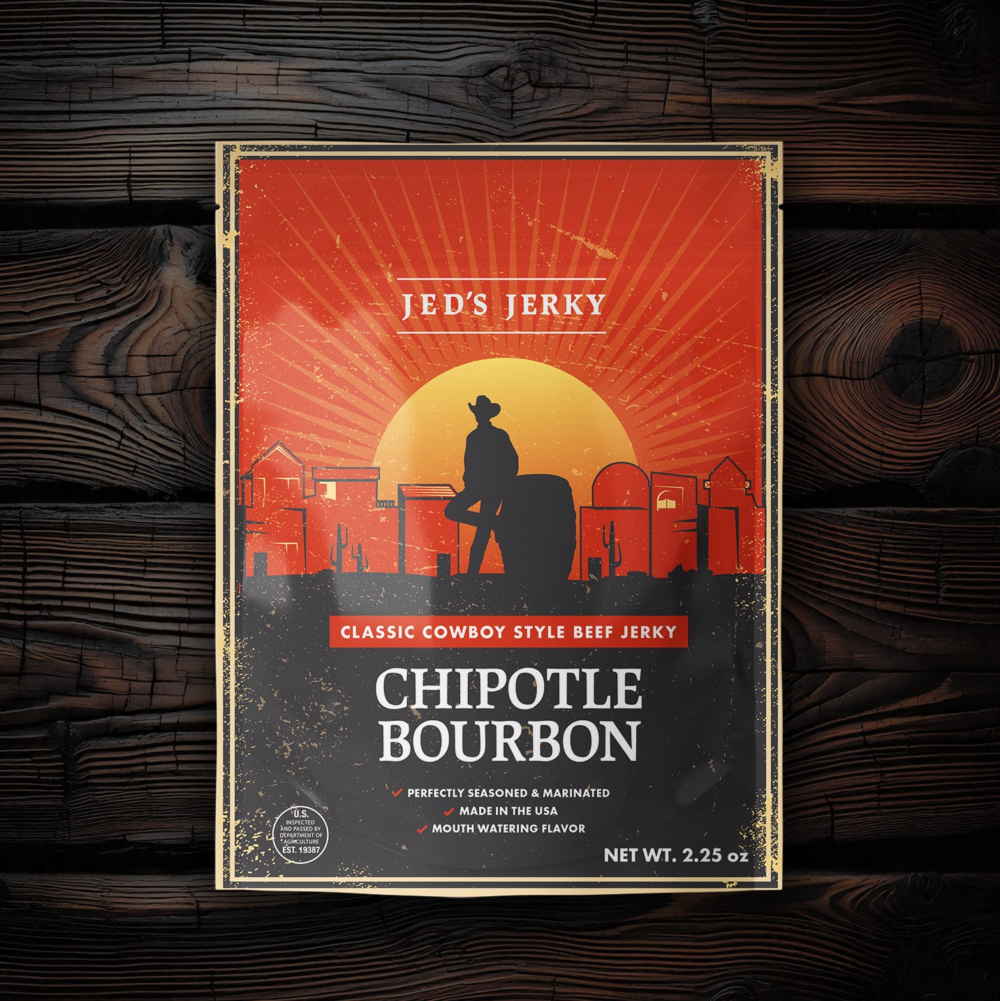 Chipotle Bourbon Cowboy Jerky