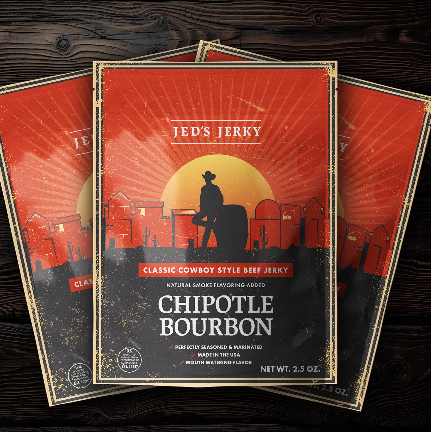 Chipotle Bourbon Cowboy Jerky