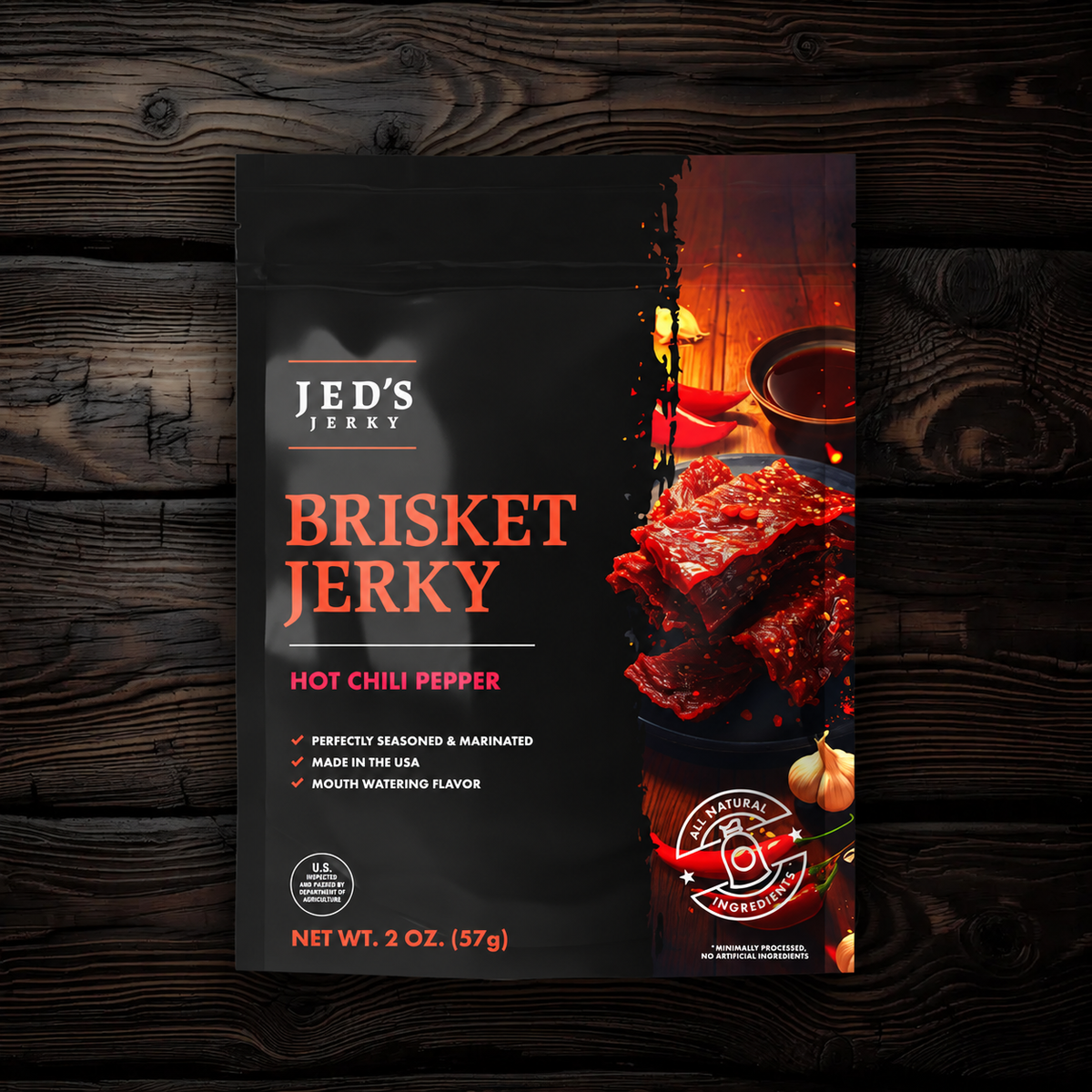 Hot Chili Pepper Brisket Jerky