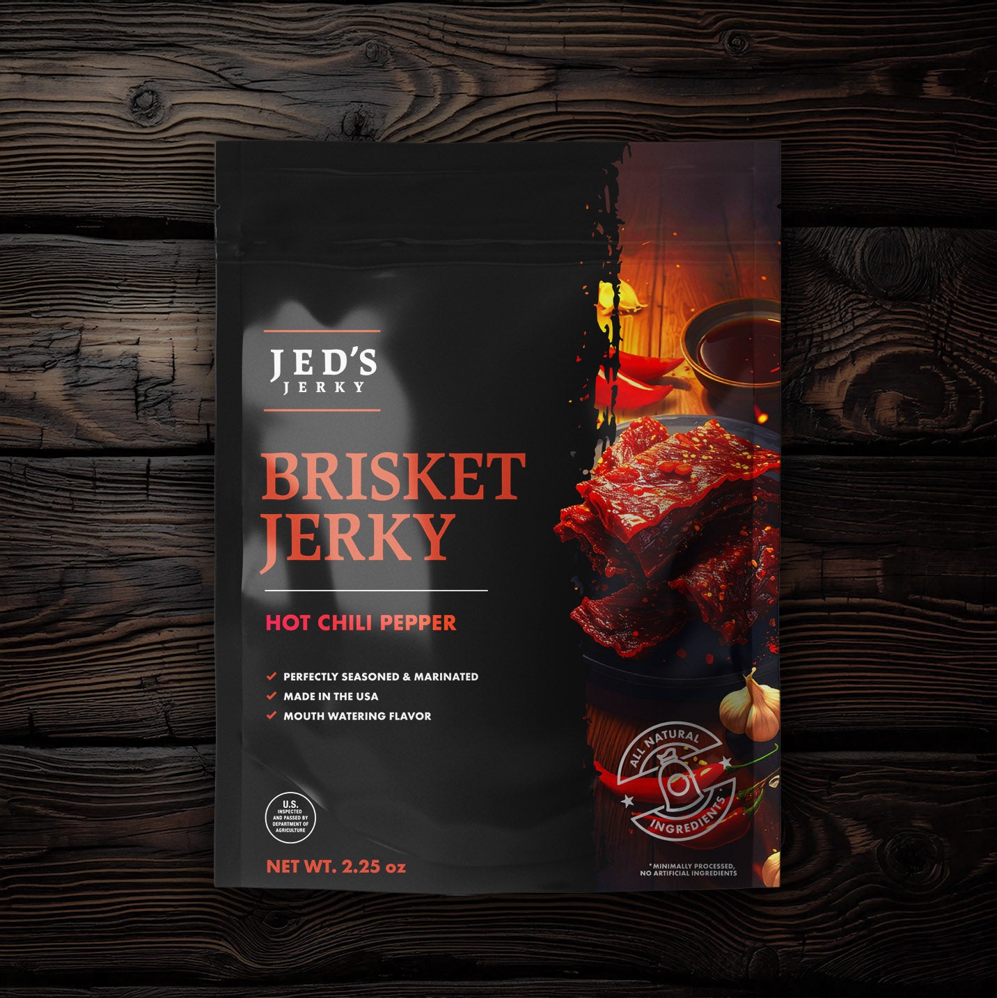 Hot Chili Pepper Brisket Jerky