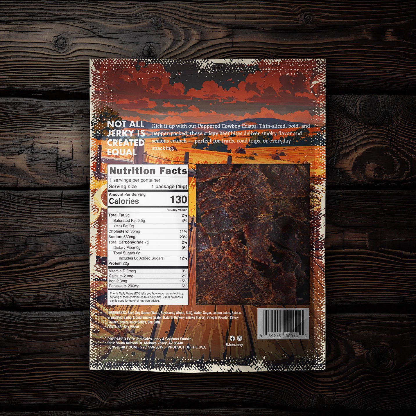 Peppered Cowboy Crisps