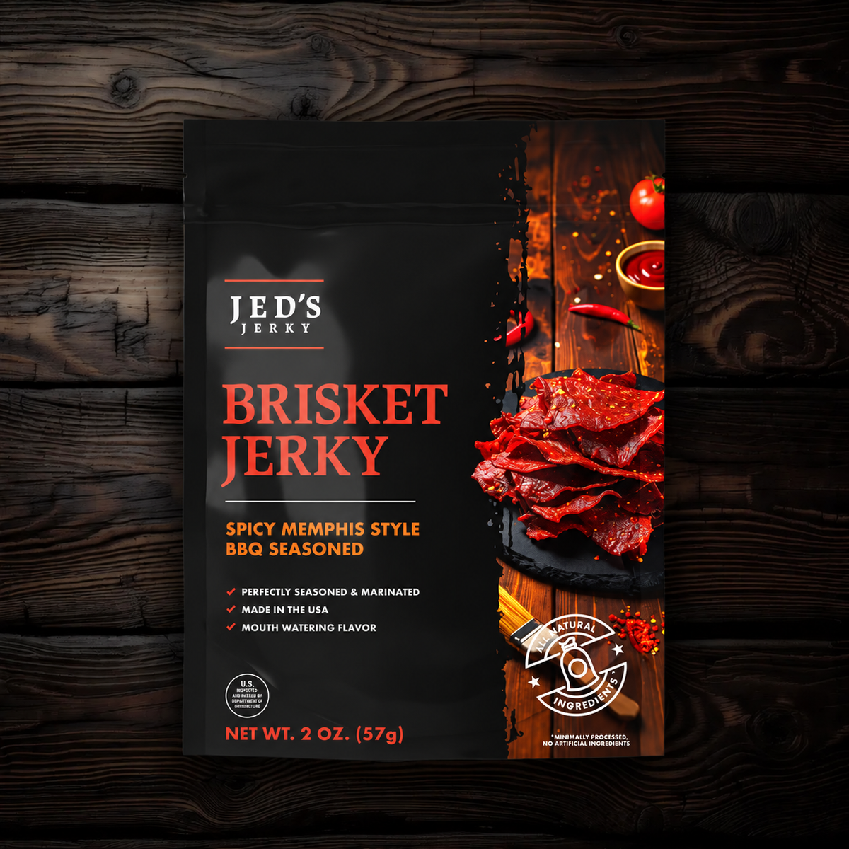 Spicy Memphis BBQ Brisket Jerky