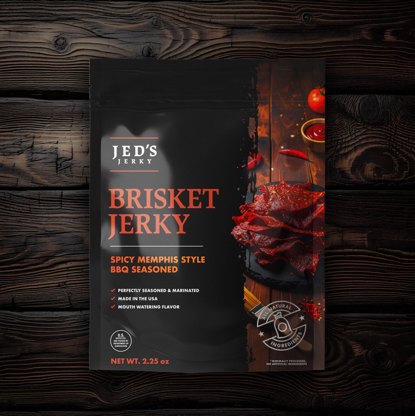 Spicy Memphis BBQ Brisket Jerky