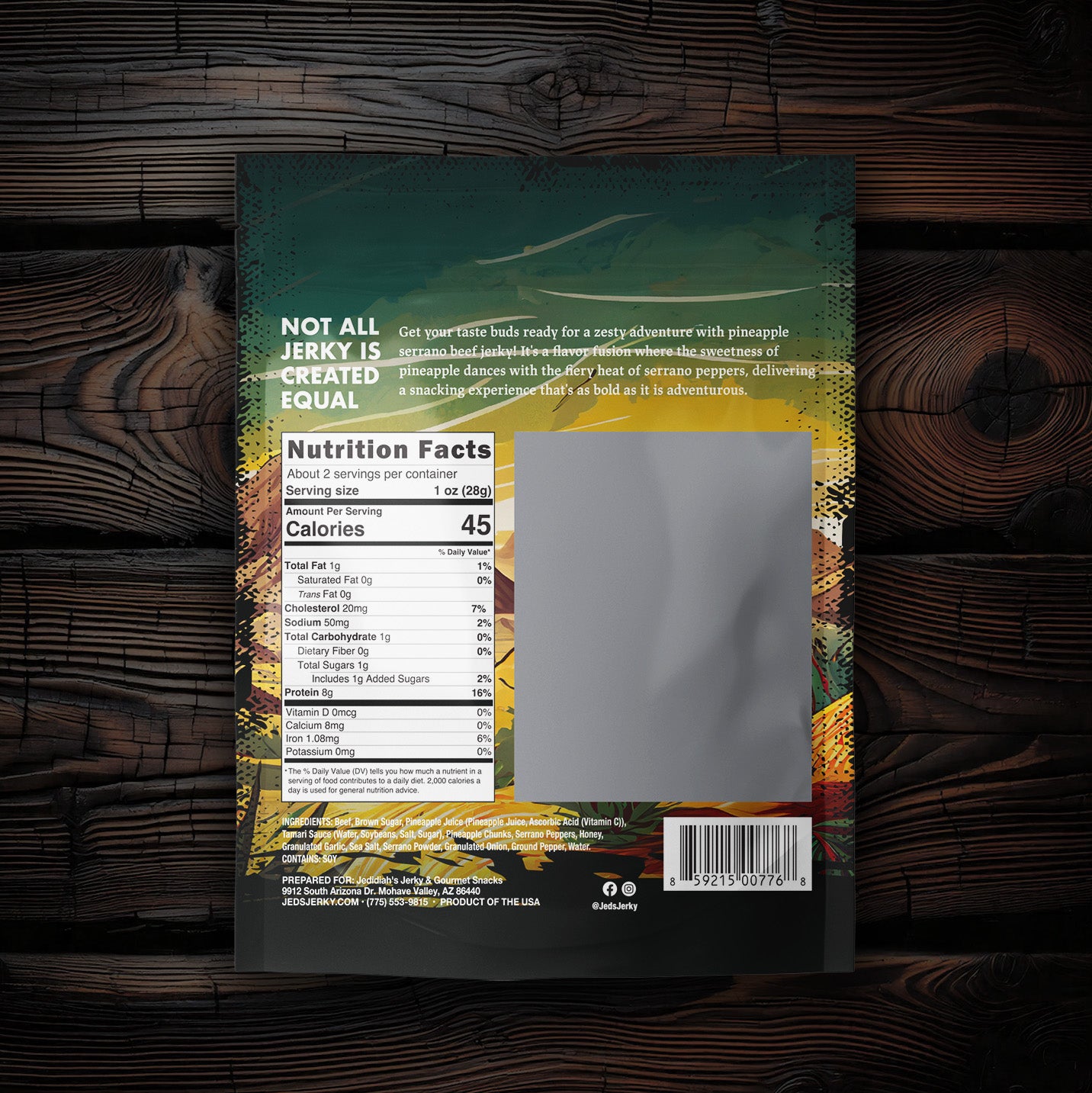 Pineapple Serrano Beef Jerky