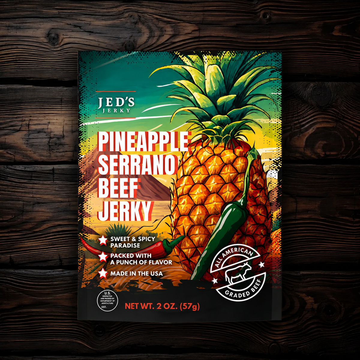 Pineapple Serrano Beef Jerky