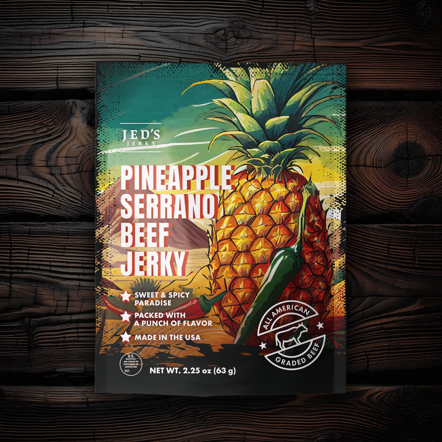 Pineapple Serrano Beef Jerky