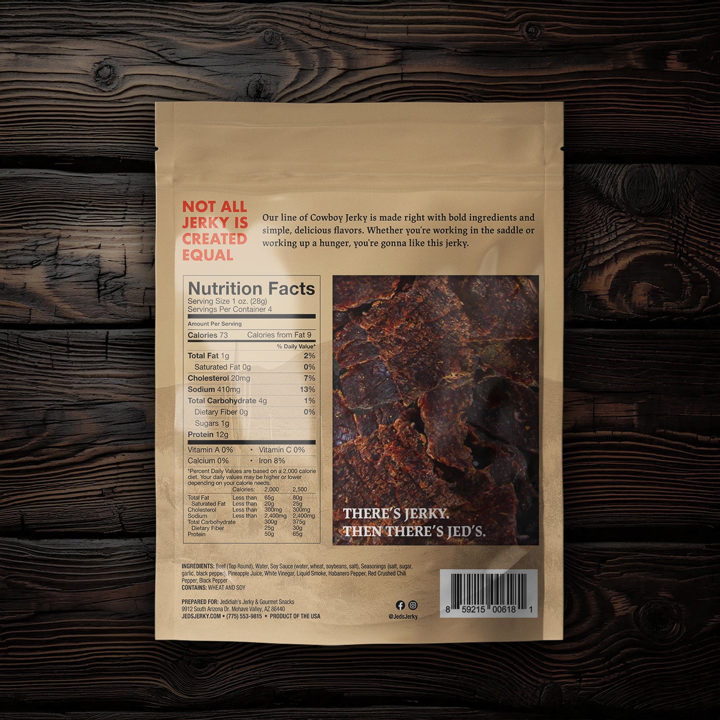 Spicy Thick Cut Cowboy Beef Jerky