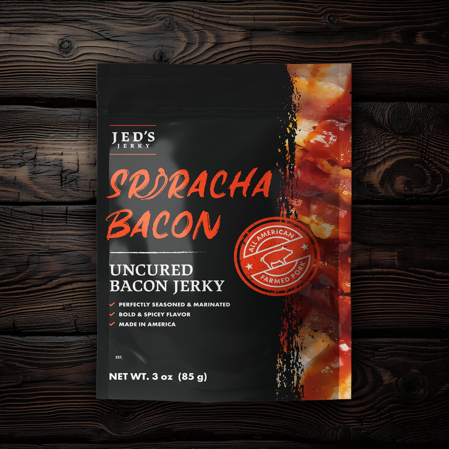 Sriracha Bacon Jerky