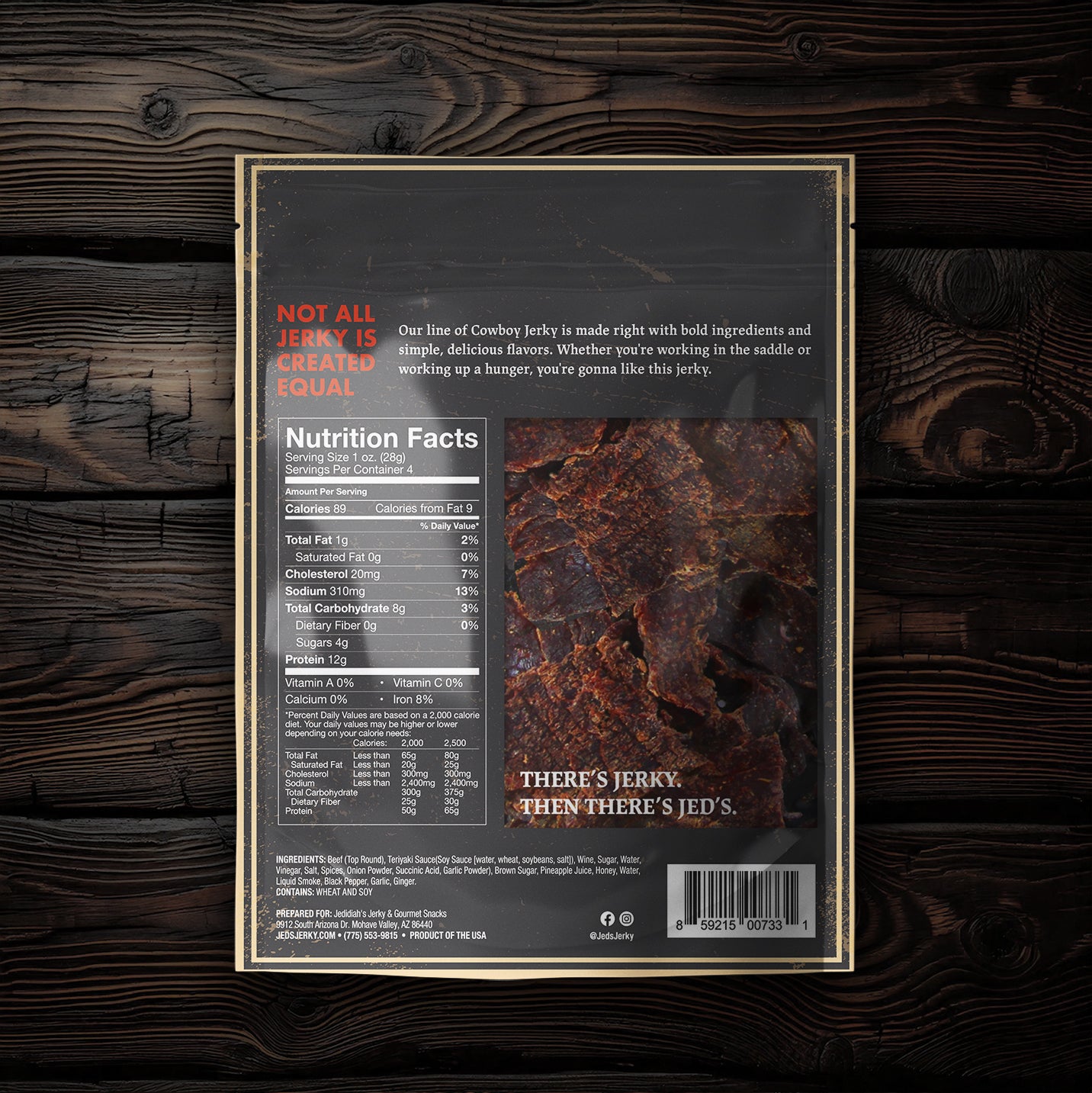 Teriyaki Top Round Cowboy Jerky