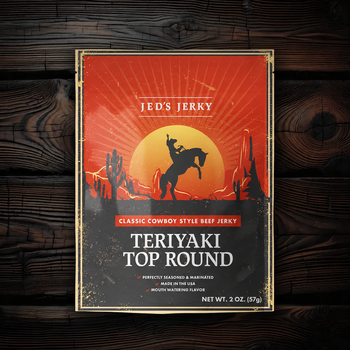 Teriyaki Top Round Cowboy Jerky