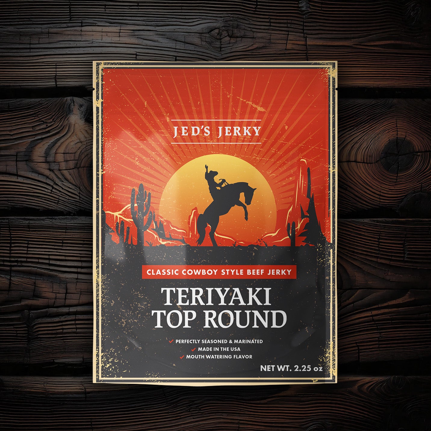 Teriyaki Top Round Cowboy Jerky