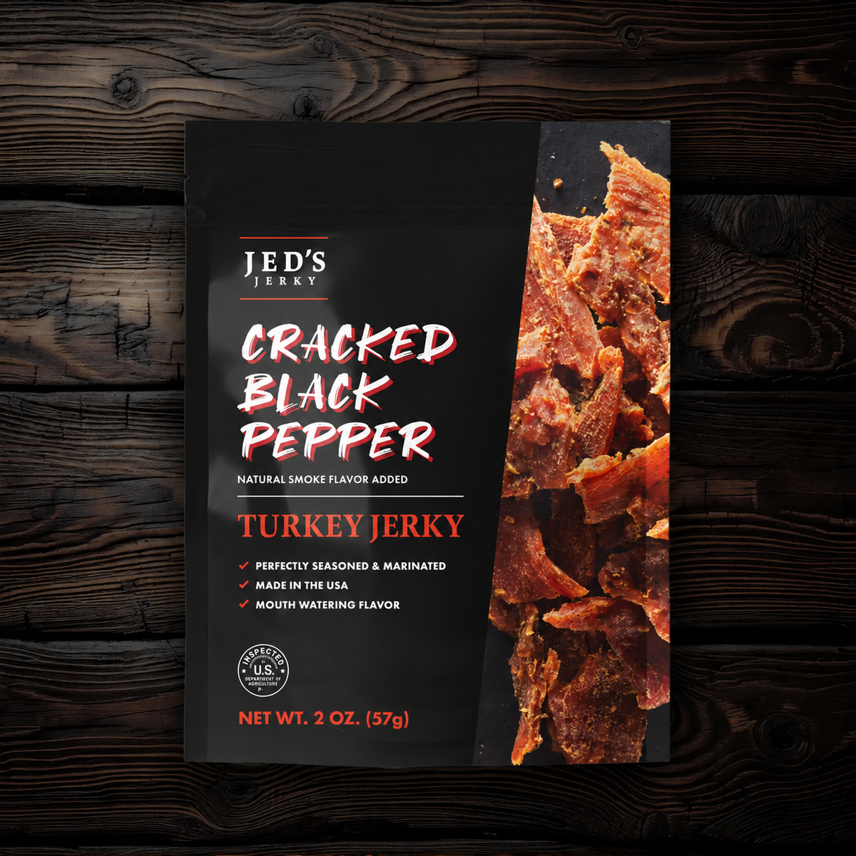 Black Peppered Turkey Jerky