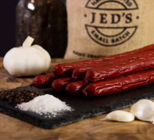 Smokey Black Peppered Beef Sticks - Jed's Jerky