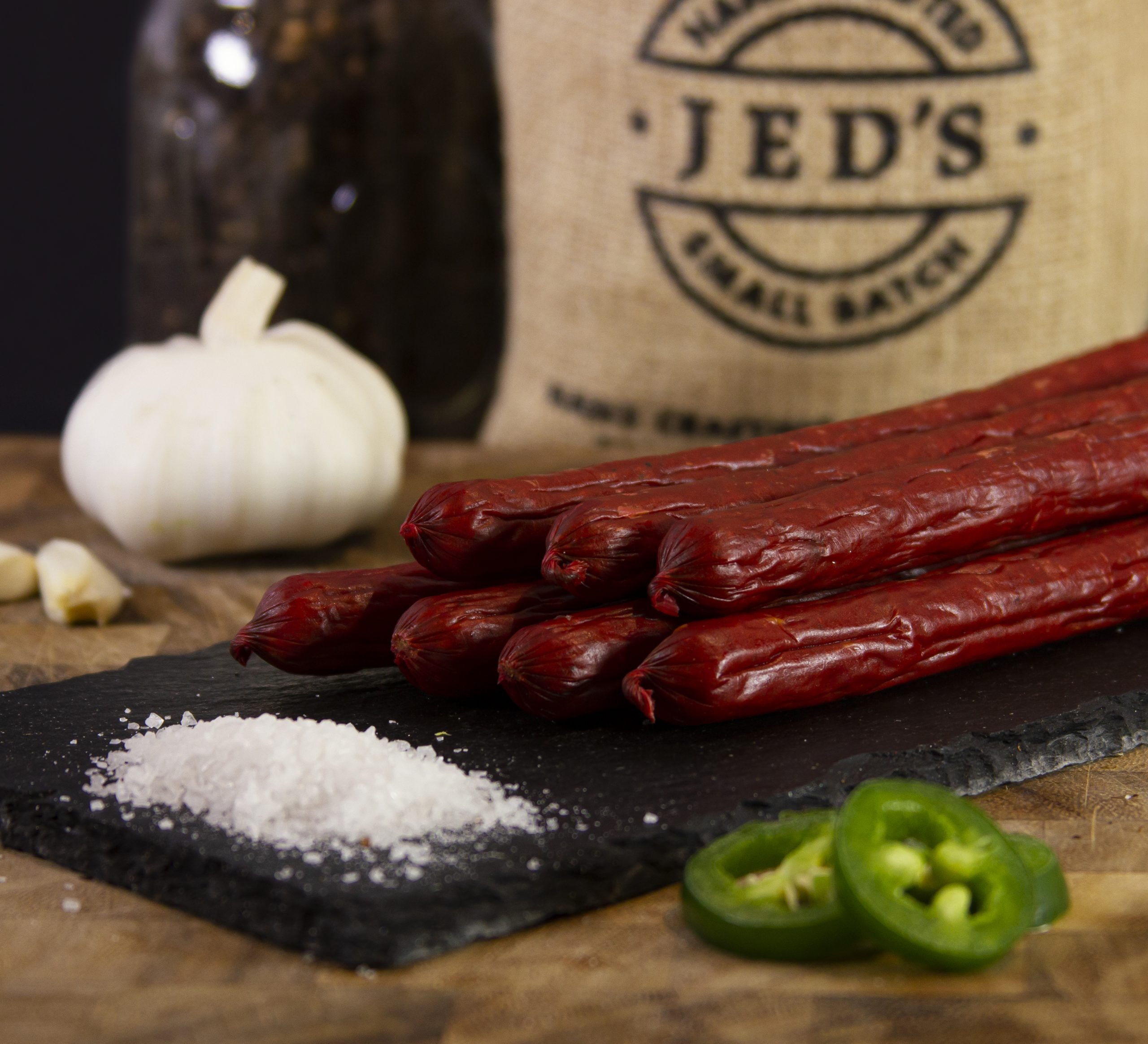 Smokey Jalapeño Beef Sticks: 100% Premium Beef │Jed&amp;#39;s Jerky: